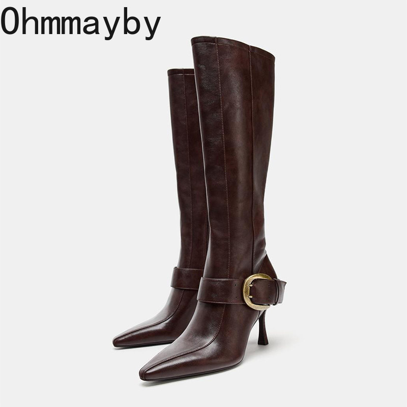 Women'S Fashion Knee High Boots - Botas altas hasta la rodilla con