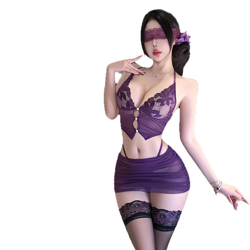 Lace Trim Cami - Conjunto de falda ceñida a la