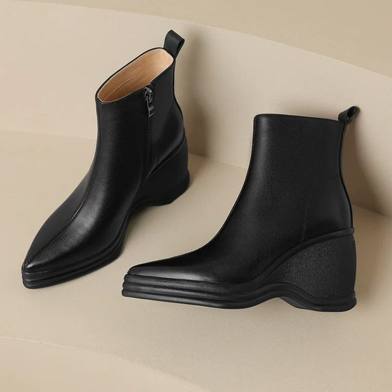 Women'S Fashion Korea - Botines de Plataforma con Tacón Alto