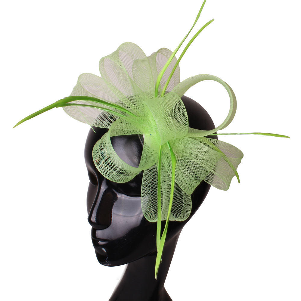 Women'S Fashion Kentucky Derby - Sombreros fascinadores con plumas y cinta,