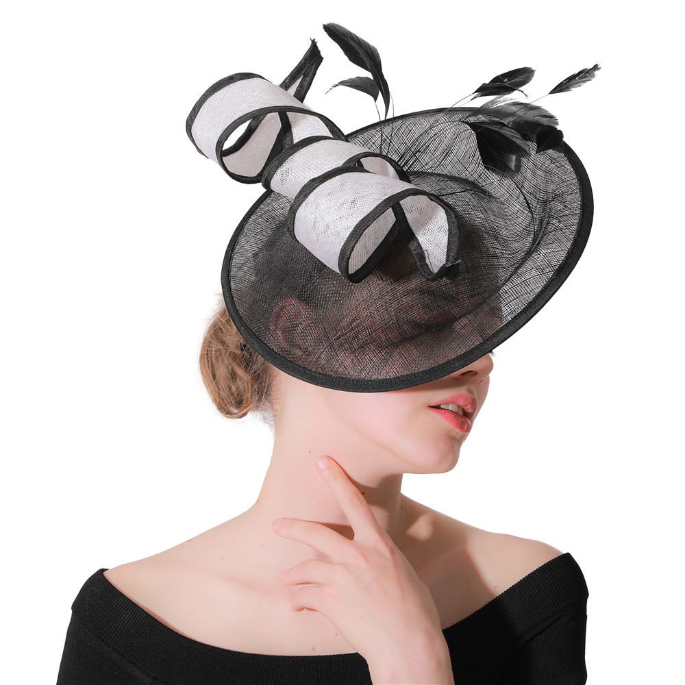 Women'S Fashion Kentucky Derby - Tocado Derby de Kentucky negro para