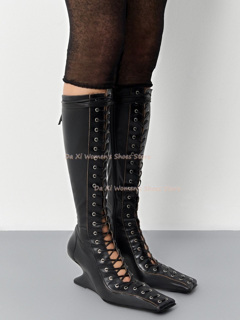 Botas de mujer góticas hasta l - Women'S Fashion Knee High Boots reseña y precio