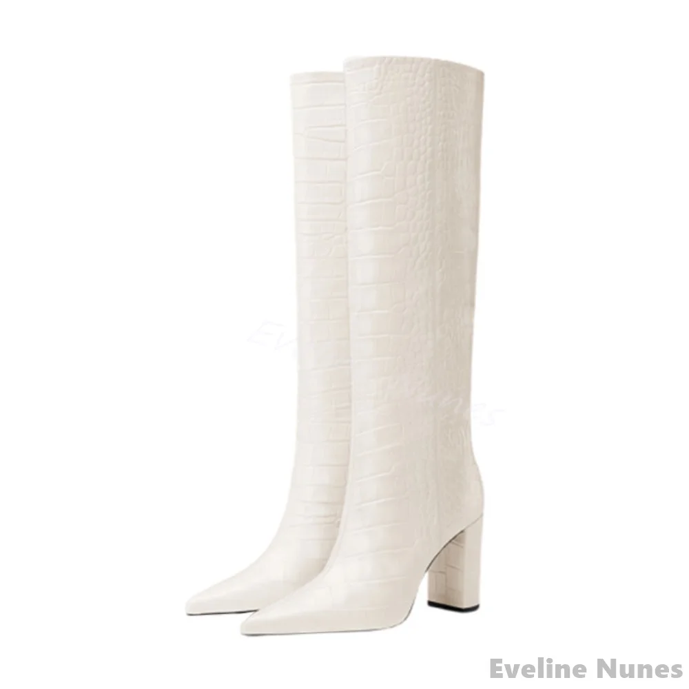 Botas de lujo con patrón de co - Women'S Fashion Knee High Boots reseña y precio