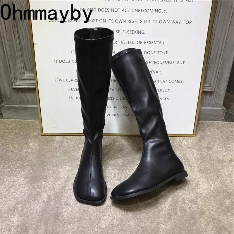 Botas hasta la rodilla elástic - Women'S Fashion Knee High Boots reseña y precio