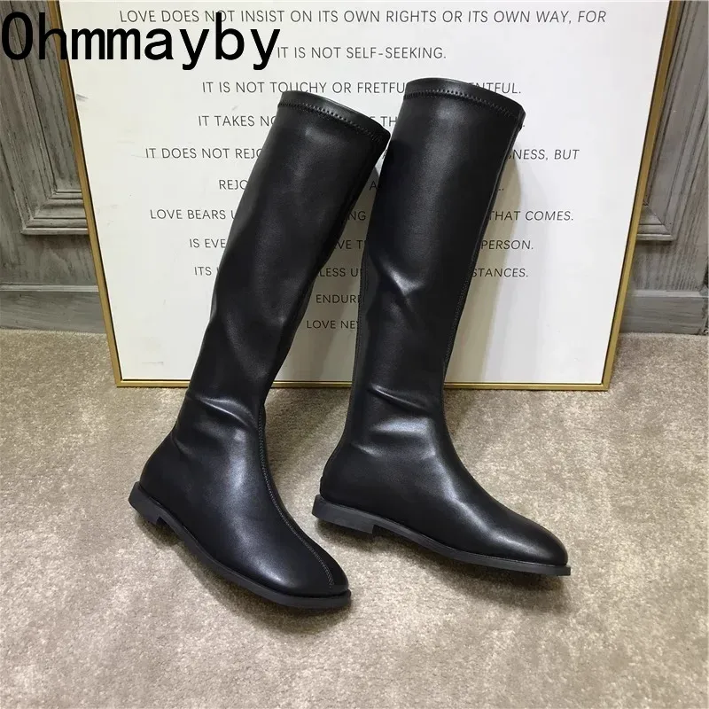 Botas hasta la rodilla elástic - Women'S Fashion Knee High Boots reseña y precio