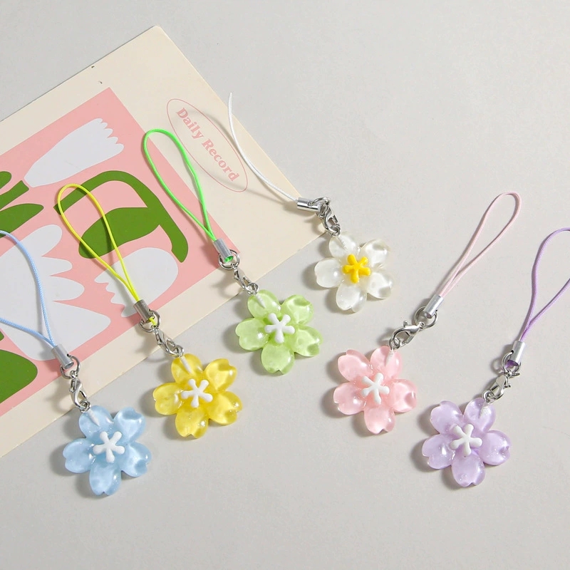 Cadenas de Teléfono con Flores - Women'S Fashion Korea reseña y precio