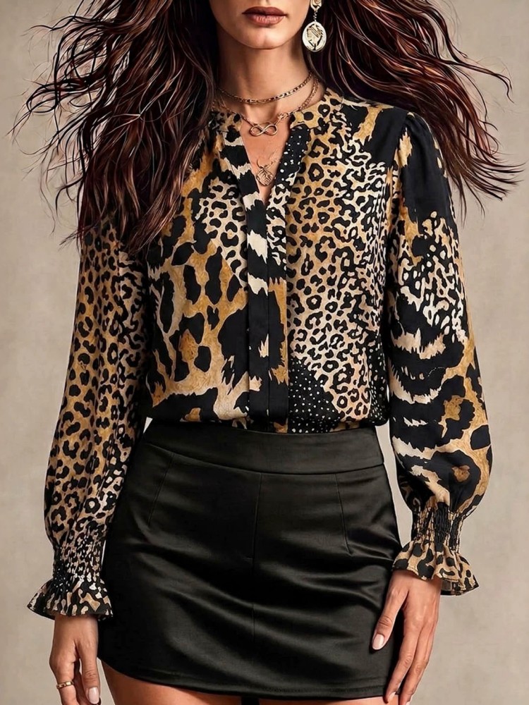 Camisa Blusa Elegante de Moda  - Women Fashion Necktie reseña y precio